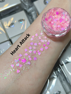 Gel Glitter Tears Festival Makeup
