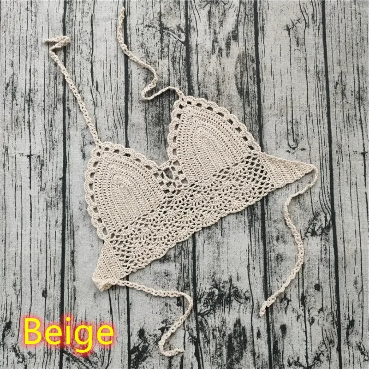 Handmade Crochet Lace Knit Paisley Bikini Top - Swimsuits - Swimsuit / Bikini / One-Piece Swimwear - 18