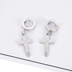 CRX-20 Stainless Steel Cross Earrings - T-Shirts - Earrings - 5
