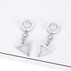 TR-08 Stainless Steel Triangle Earrings