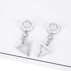 TR-08 Stainless Steel Triangle Earrings - T-Shirts - Earrings - 5