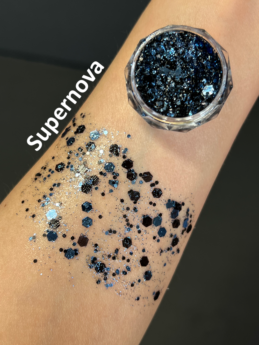 Gel Glitter Tears Festival Makeup