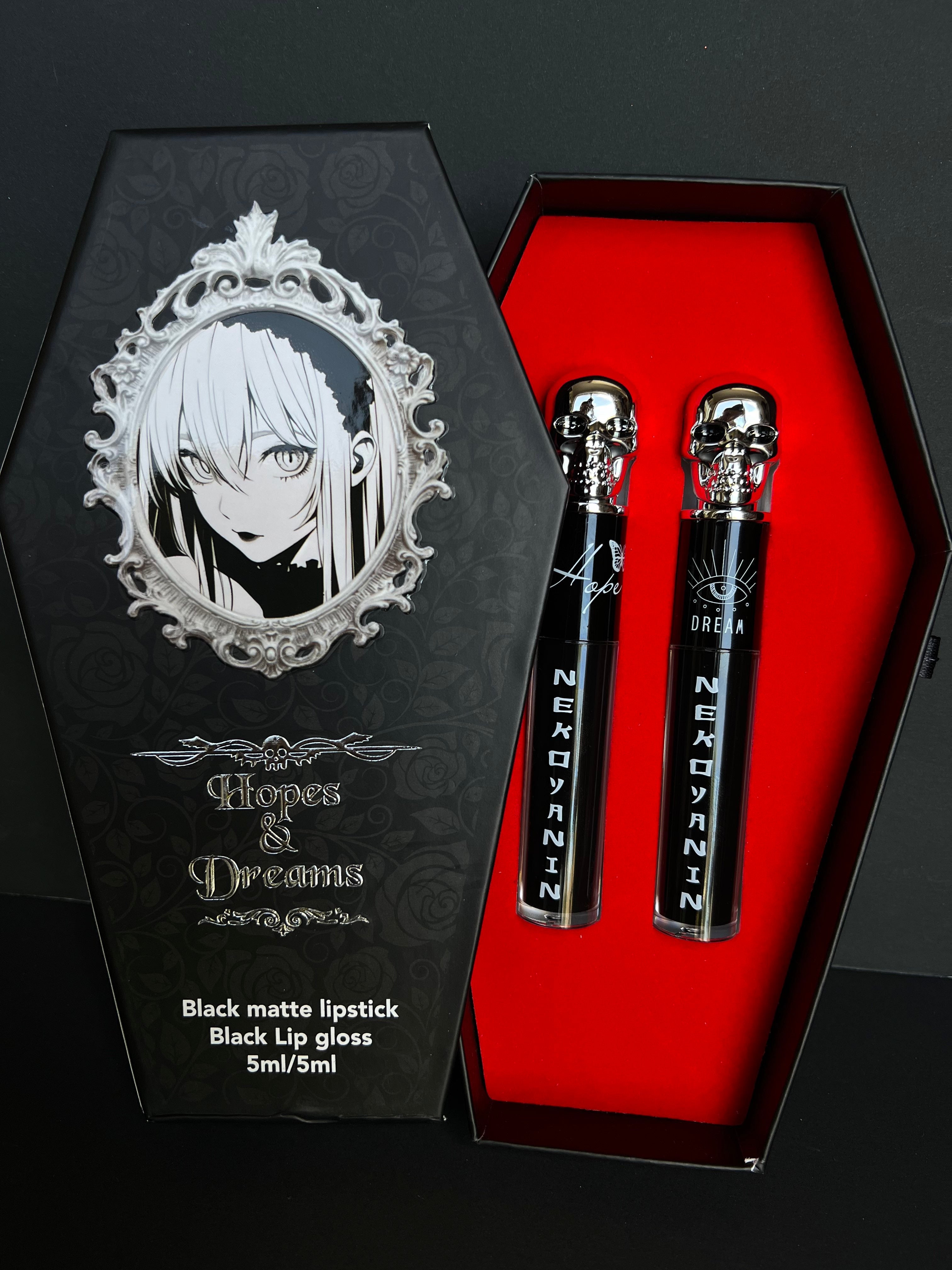 Hopes and Dreams Black Lipstick & Gloss Duo