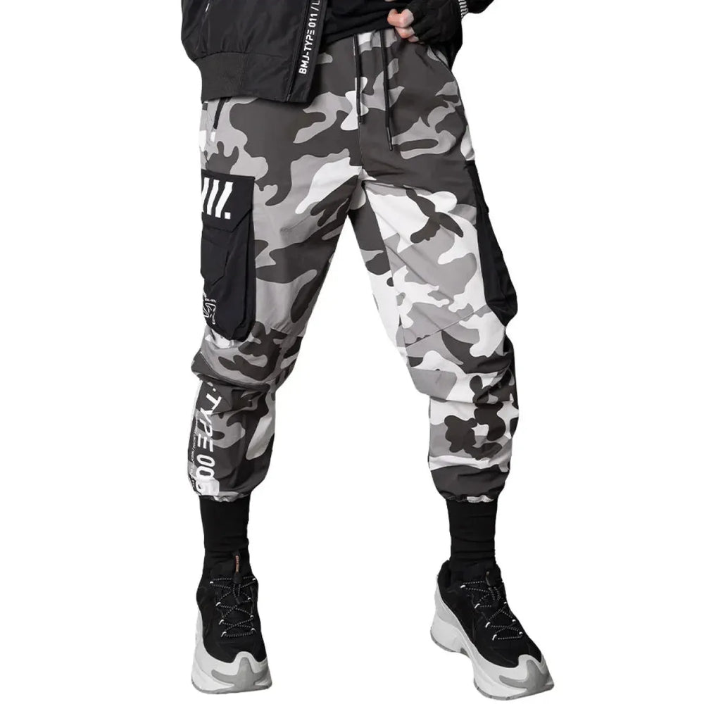 J-Type 005 Black Camo Tactical Joggers - Men’s Techwear - Joggers / Sweatpants - 1