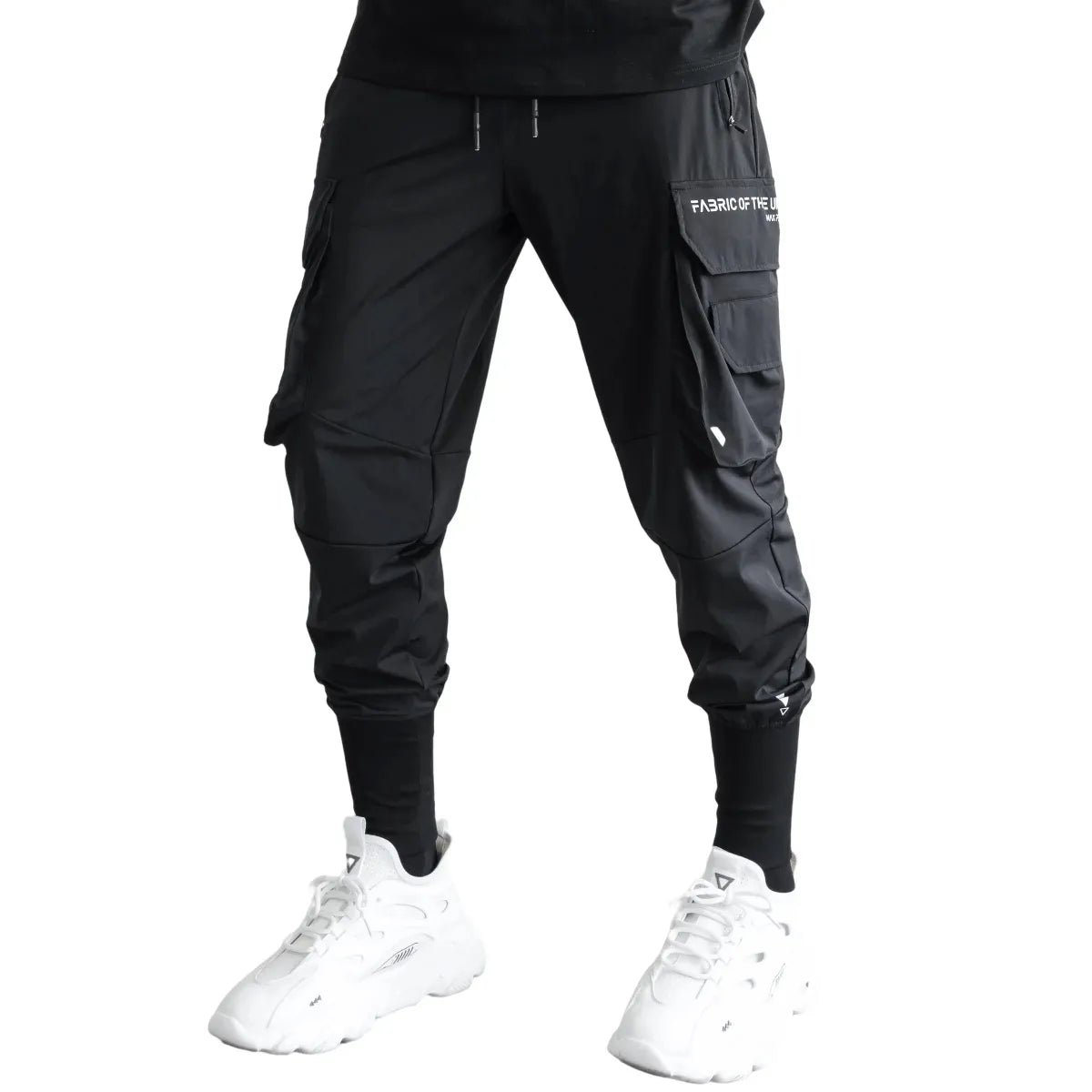 J-Type 005 Black Athletic Joggers with Cargo Pockets - Best Sellers - Joggers / Sweatpants - 4