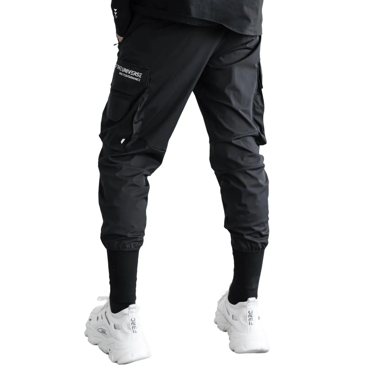 J-Type 005 Black Athletic Joggers with Cargo Pockets - Best Sellers - Joggers / Sweatpants - 3