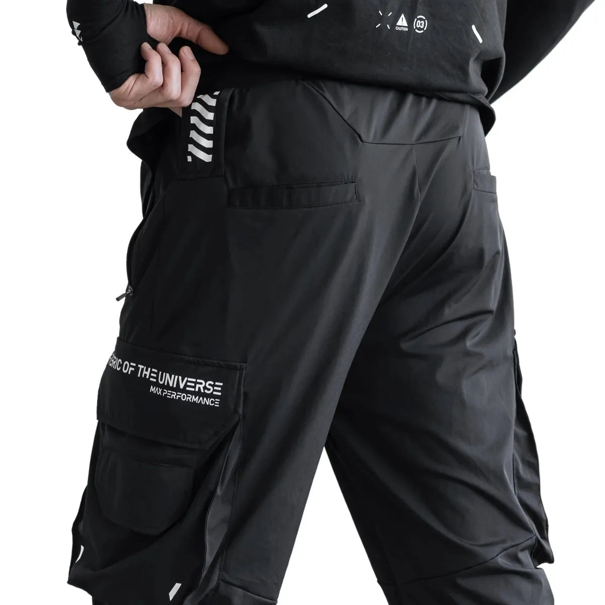 J-Type 005 Black Athletic Joggers with Cargo Pockets - Best Sellers - Joggers / Sweatpants - 6