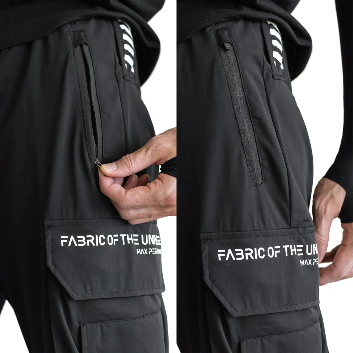 J-Type 005 Black Athletic Joggers with Cargo Pockets - Best Sellers - Joggers / Sweatpants - 8
