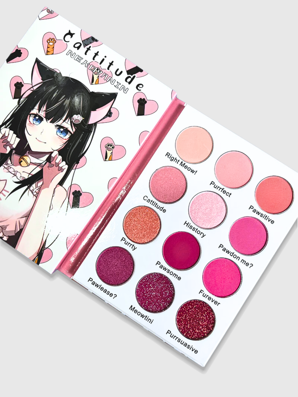 Cattitude Pink Eyeshadow Palette
