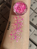 Gel Glitter Tears Festival Makeup