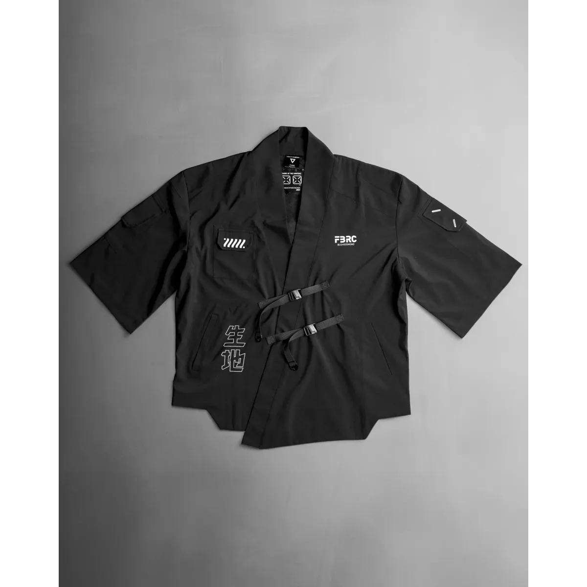 Kimo-Type 045 Black Lightweight Kimono Shirt - T-Shirts - Button-Up Shirt - 3