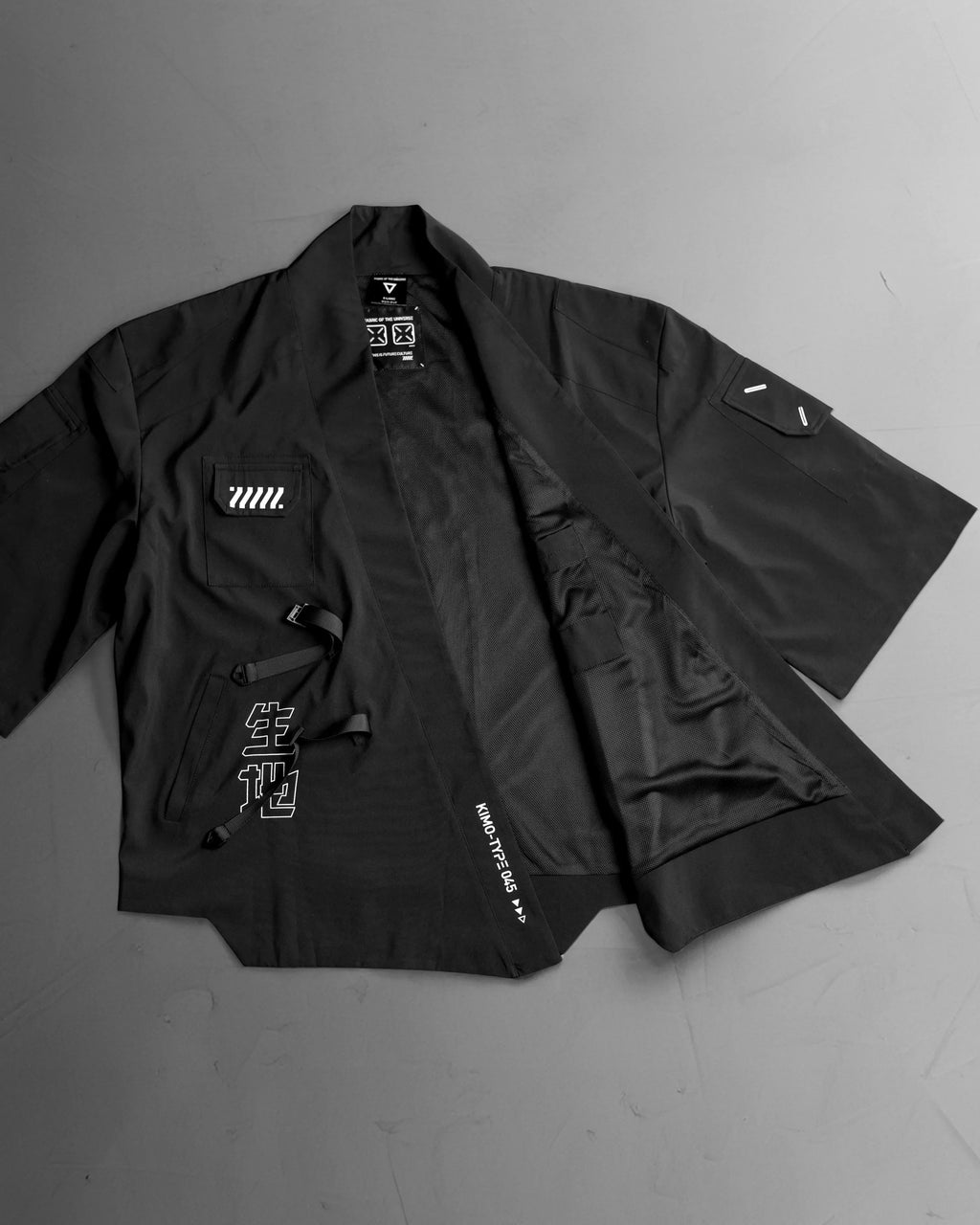 Kimo-Type 045 Black Lightweight Kimono Shirt