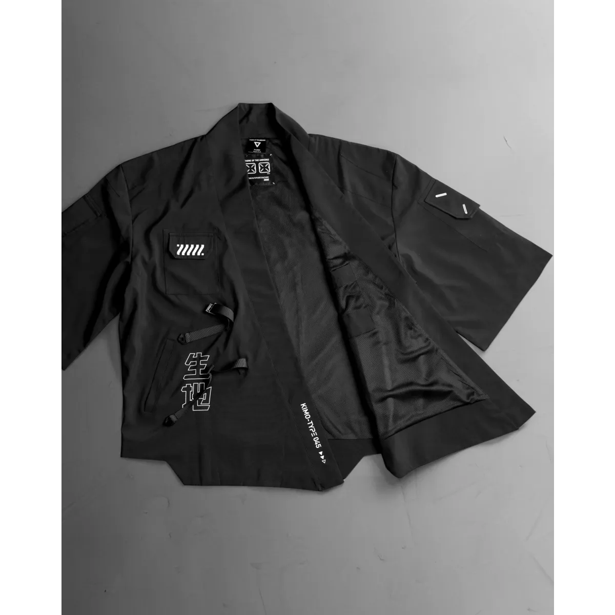 Kimo-Type 045 Black Lightweight Kimono Shirt - T-Shirts - Button-Up Shirt - 5