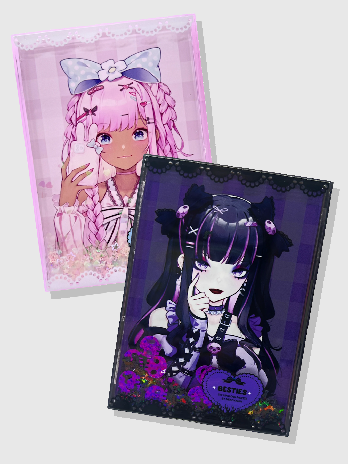 Bestie Lipgloss Palette with Silicone Brush