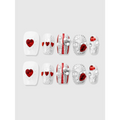 Love Arrow Heart Gem Press-On Nails - Harajuku Style - Cosmetics - 1