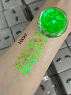 Gel Glitter Tears Festival Makeup