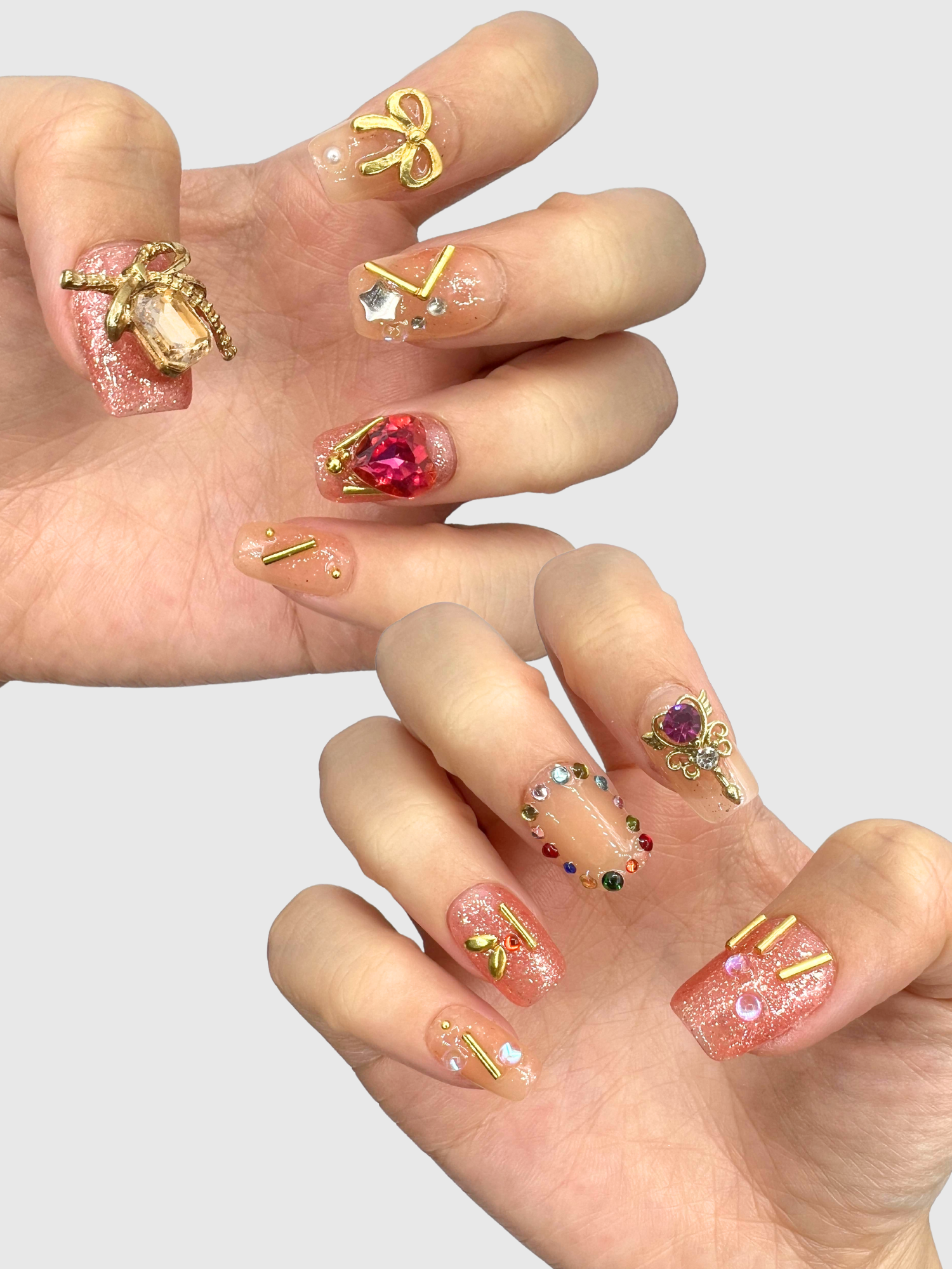 Magical Girl Sparkle Press-On Nails Set