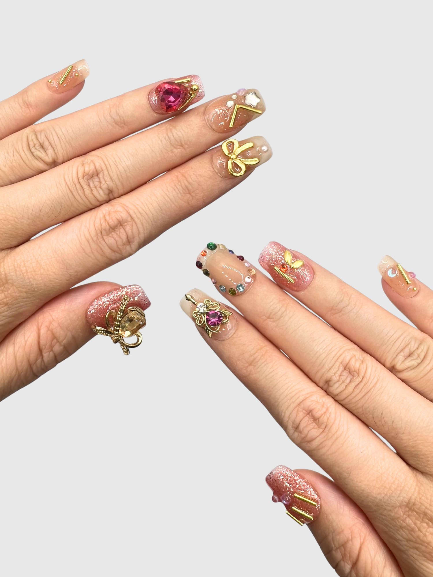 Magical Girl Sparkle Press-On Nails Set