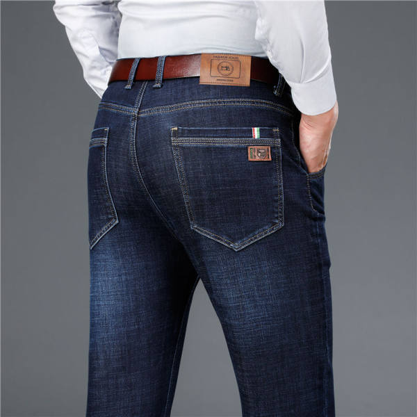 Men's Classic Relaxed Fit Flex Jeans - Kawaii Stop - 2022, Autumn, Black, Blue, Business, Casual, Classic, Denim, Flex, High Waist, Jean, Men, Men's, Men's Bottoms, Men's Clothing &amp; Accessories, Men's Jeans, New, Relaxed Fit, Trousers, Winter