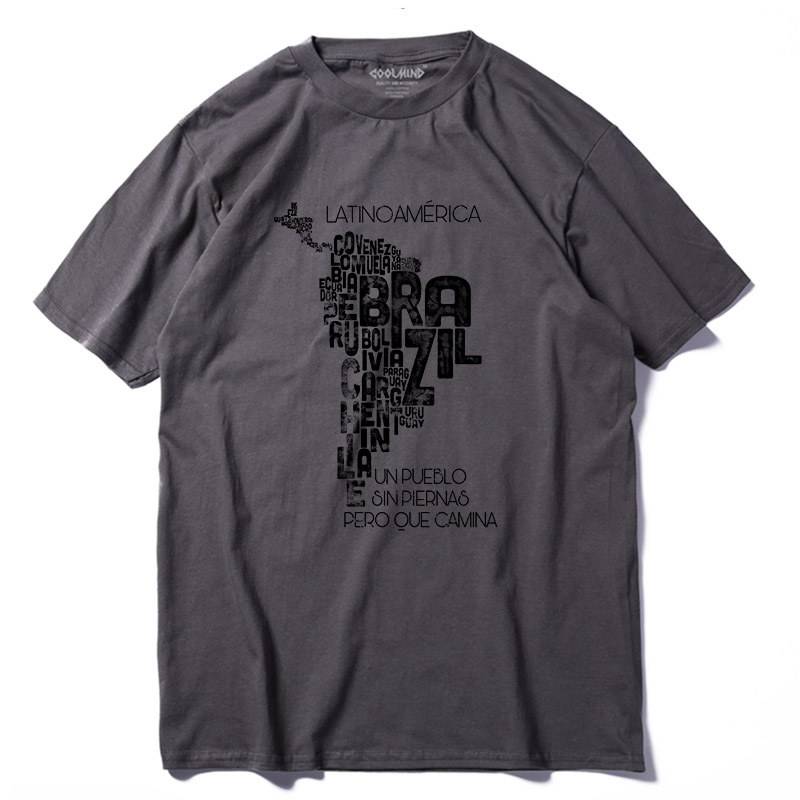 South America Tee - Gray / M - T-Shirts - Shirts & Tops - 9 - 2024
