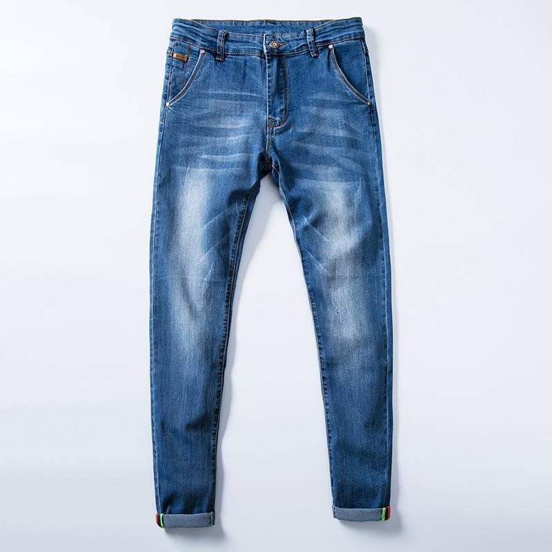 Men's Casual Stretchy Jeans - Kawaii Stop - Denim, Jeans, Men's Bottoms, Men's Clothing &amp; Accessories, Men's Jeans, Pants, Stretch, Summer