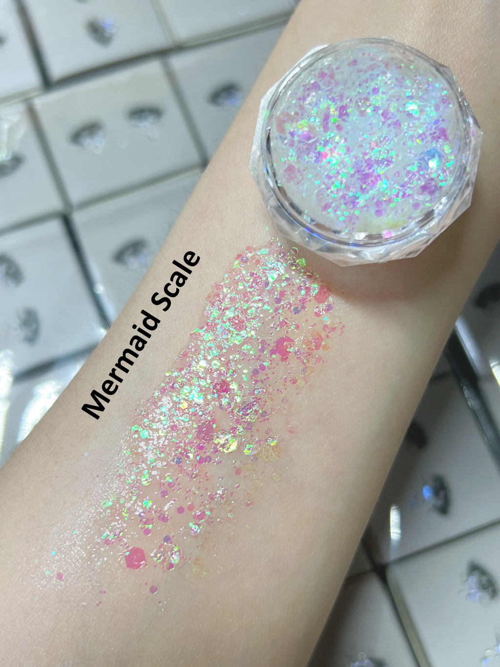 Gel Glitter Tears Festival Makeup