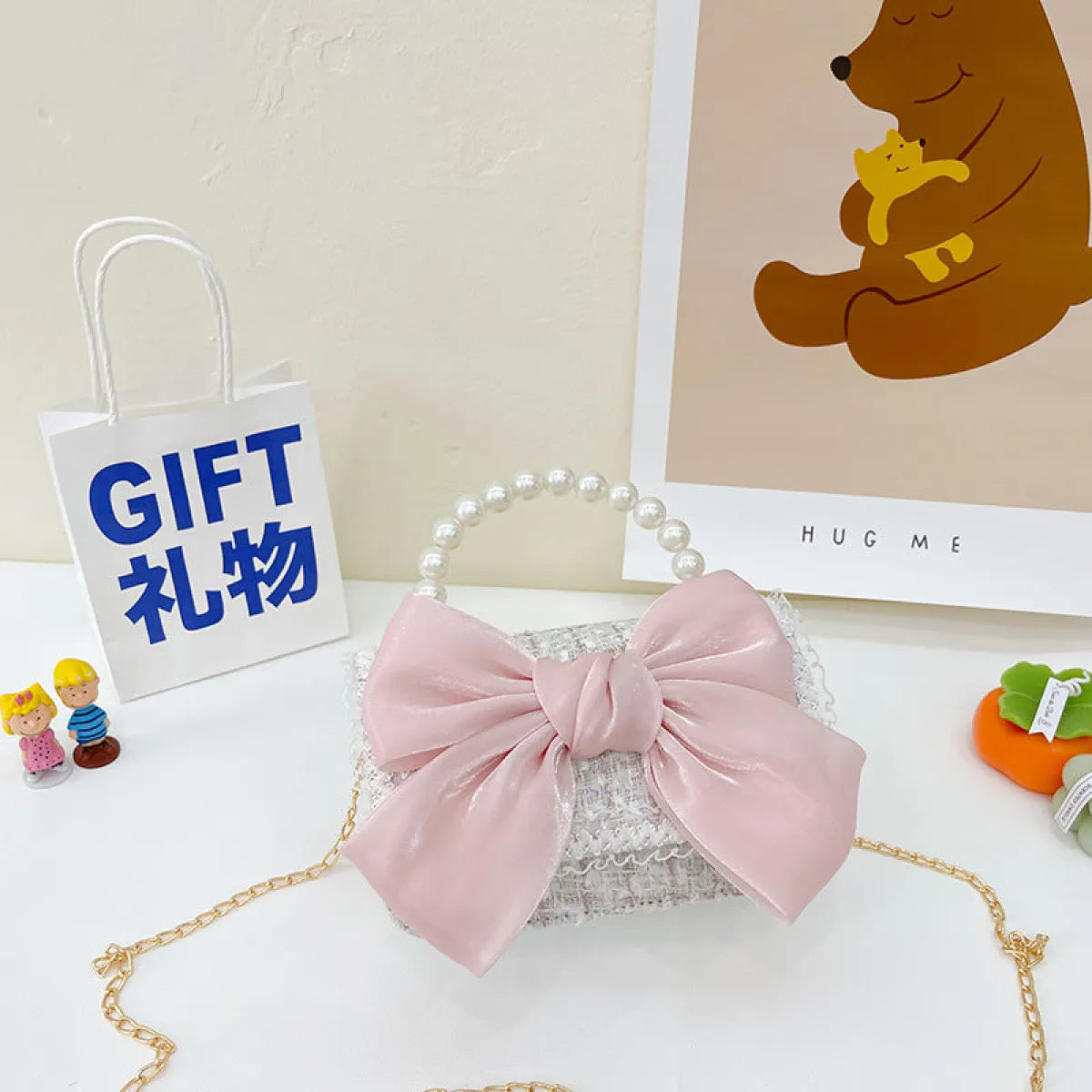 Pearl Bow Korean Shoulder Handbag - Women Bags & Wallets - Handbag / Purse - 17