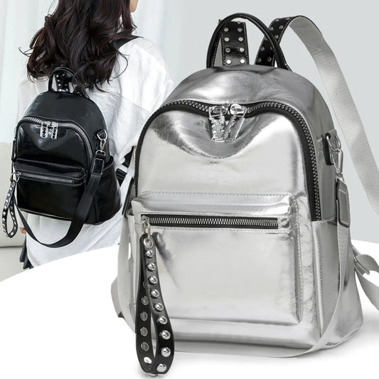 Korean Style PU Leather Mini Backpack - Women Bags & Wallets - Backpack - 2