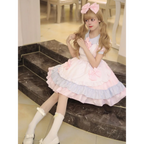 Sweet Lolita Maid Cafe Cosplay Dress Set - All Dresses - Cosplay Outfit - 1