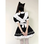 Japanese Black and White Lolita Maid Dress - All Dresses - Lolita Dress - 3