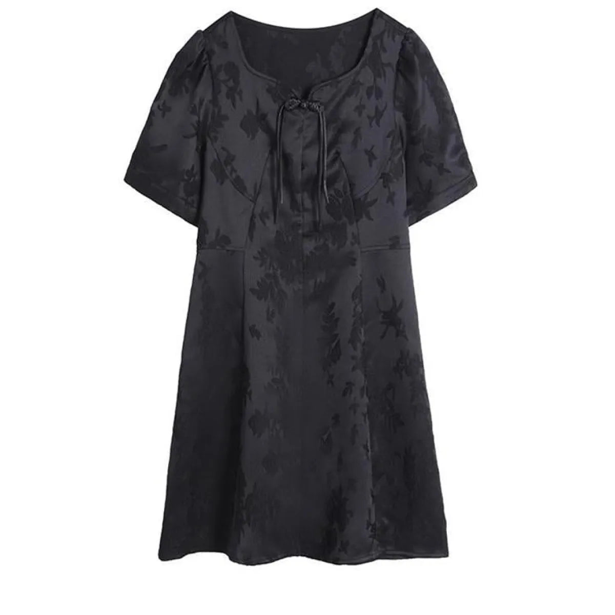 Retro Chinoiserie Bow A-Line Midi Dress - All Dresses - Midi Dress - 4