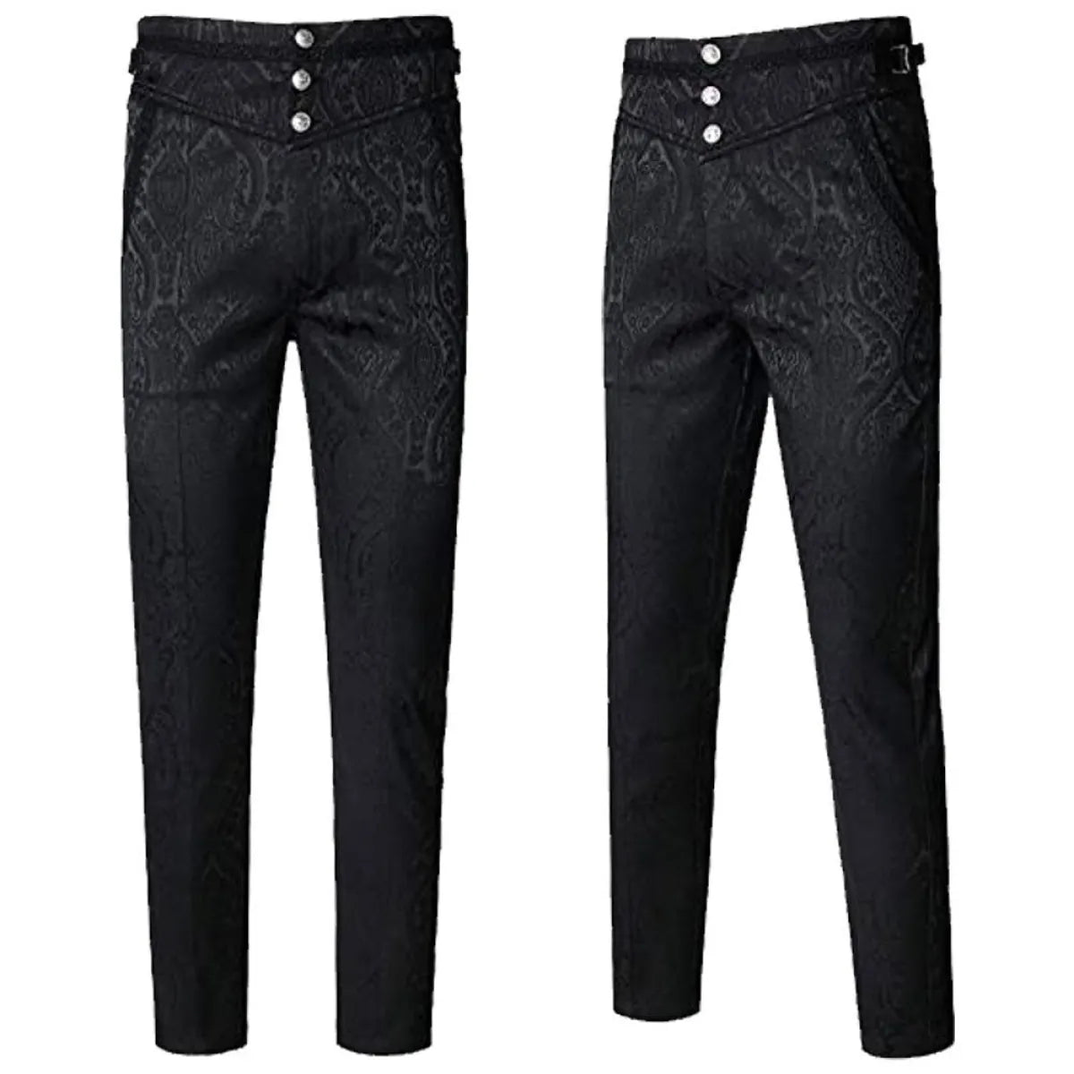 Gothic Vampire Jacquard Cosplay Pants - Bottoms - Pants - 4