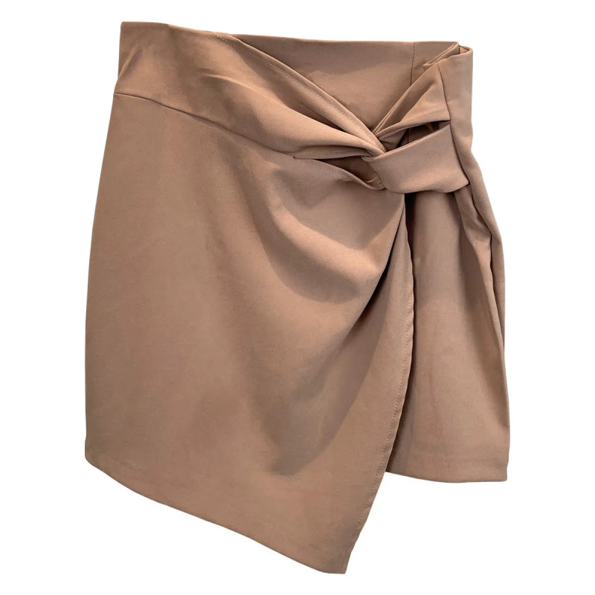 High Waist Asymmetric Mini Skirt - Bottoms - Mini Skirt - 5