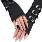 Buckle Arm Sleeve Gloves - Harajuku Style - Accessories - 5
