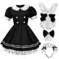 Japanese Black and White Lolita Maid Dress - All Dresses - Lolita Dress - 6