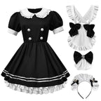 Japanese Black and White Lolita Maid Dress - All Dresses - Lolita Dress - 6