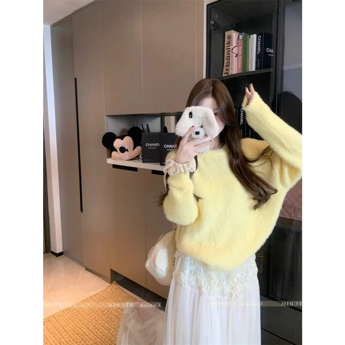 Korean Loose-Fit Round Neck Sweater - Sweaters - Sweater / Pullover - 1