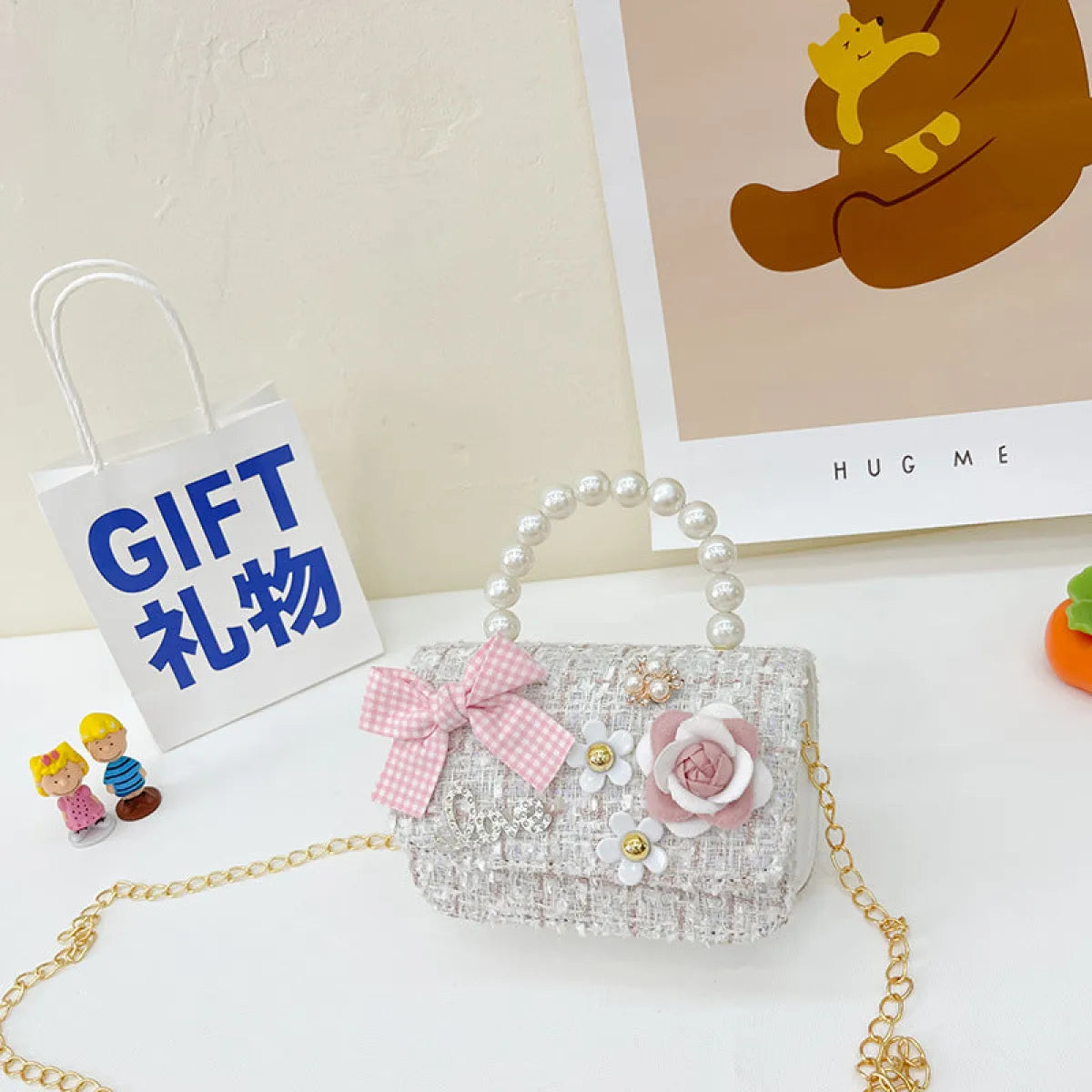 Pearl Bow Korean Shoulder Handbag - Women Bags & Wallets - Handbag / Purse - 10