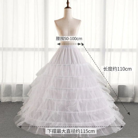 White Bridal Petticoat with Adjustable Waist - Best Sellers - Petticoat - 6