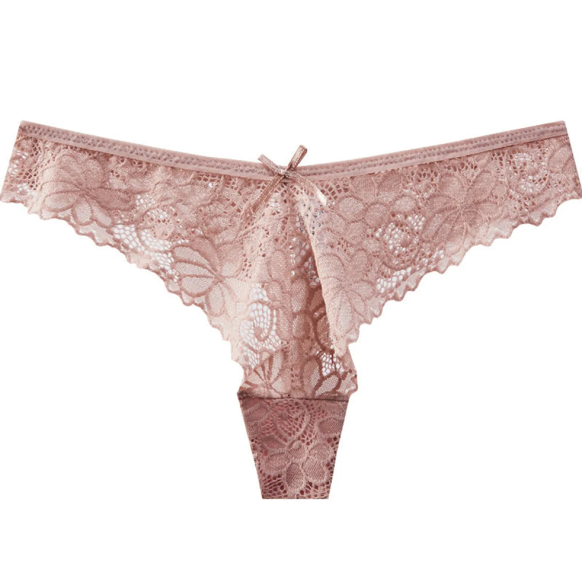Low Waist Lace Thong with Cotton Lining - Women’s Clothing & Accessories - Panties - 12