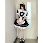 Japanese Black and White Lolita Maid Dress - All Dresses - Lolita Dress - 2
