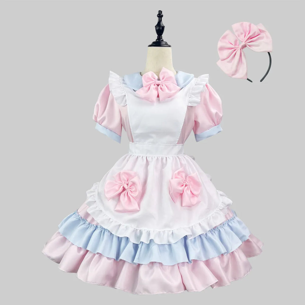 Sweet Lolita Maid Cafe Cosplay Dress Set - All Dresses - Cosplay Outfit - 6