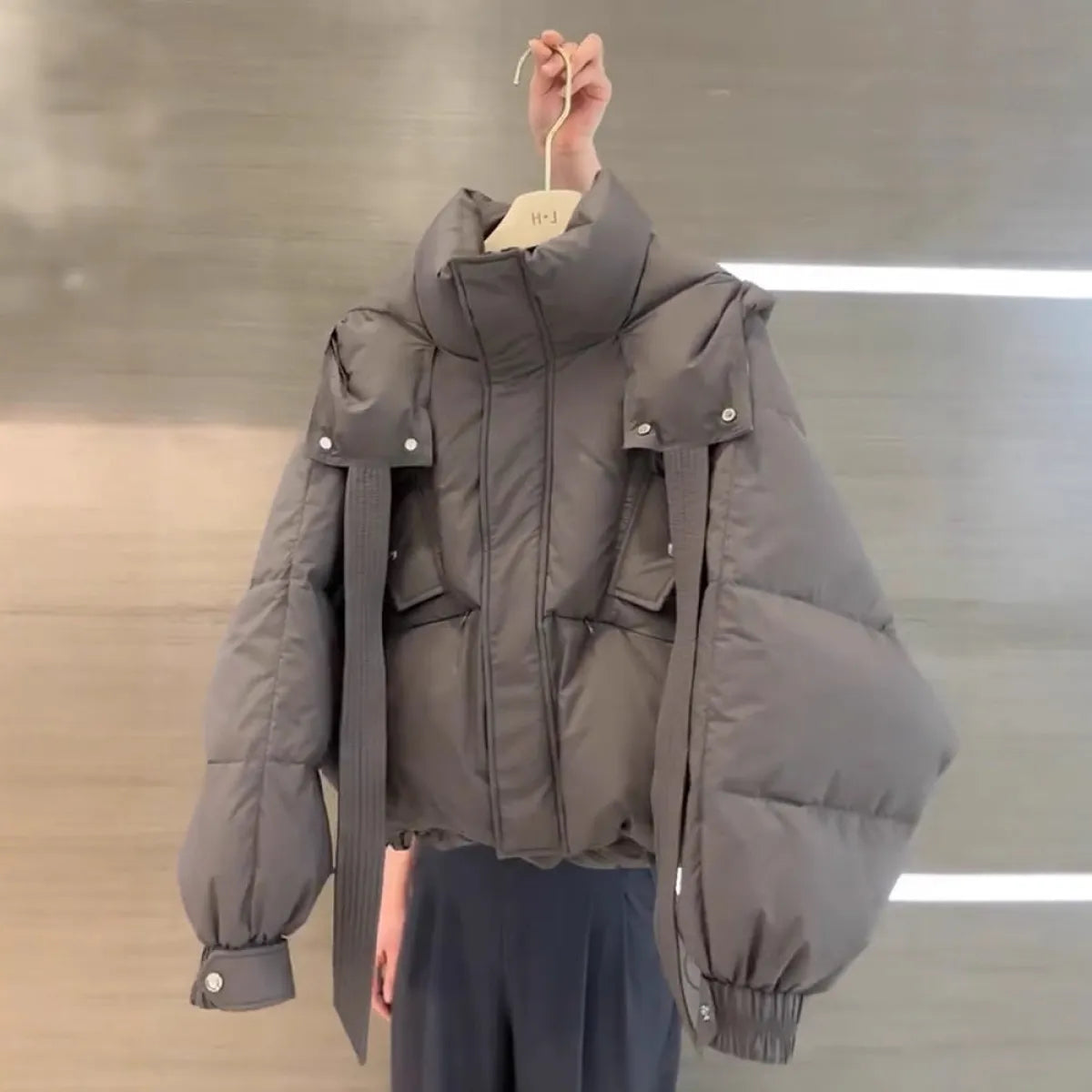 Korean Style Cotton-Padded Winter Jacket - Women’s - Jacket - 3