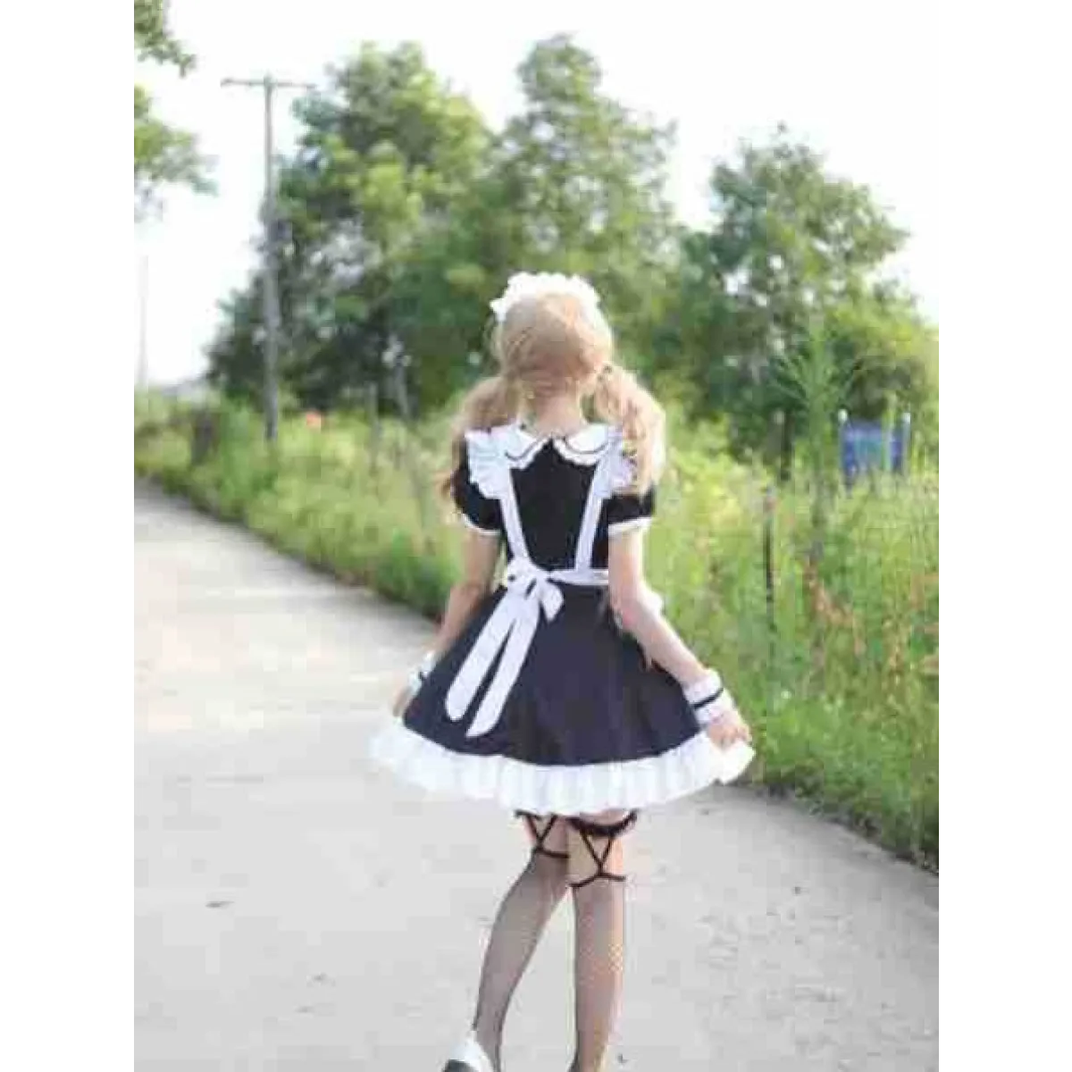Japanese Style Sweet Lolita Maid Cosplay Costume - Women’s Clothing & Accessories - Cosplay Outfit - 5