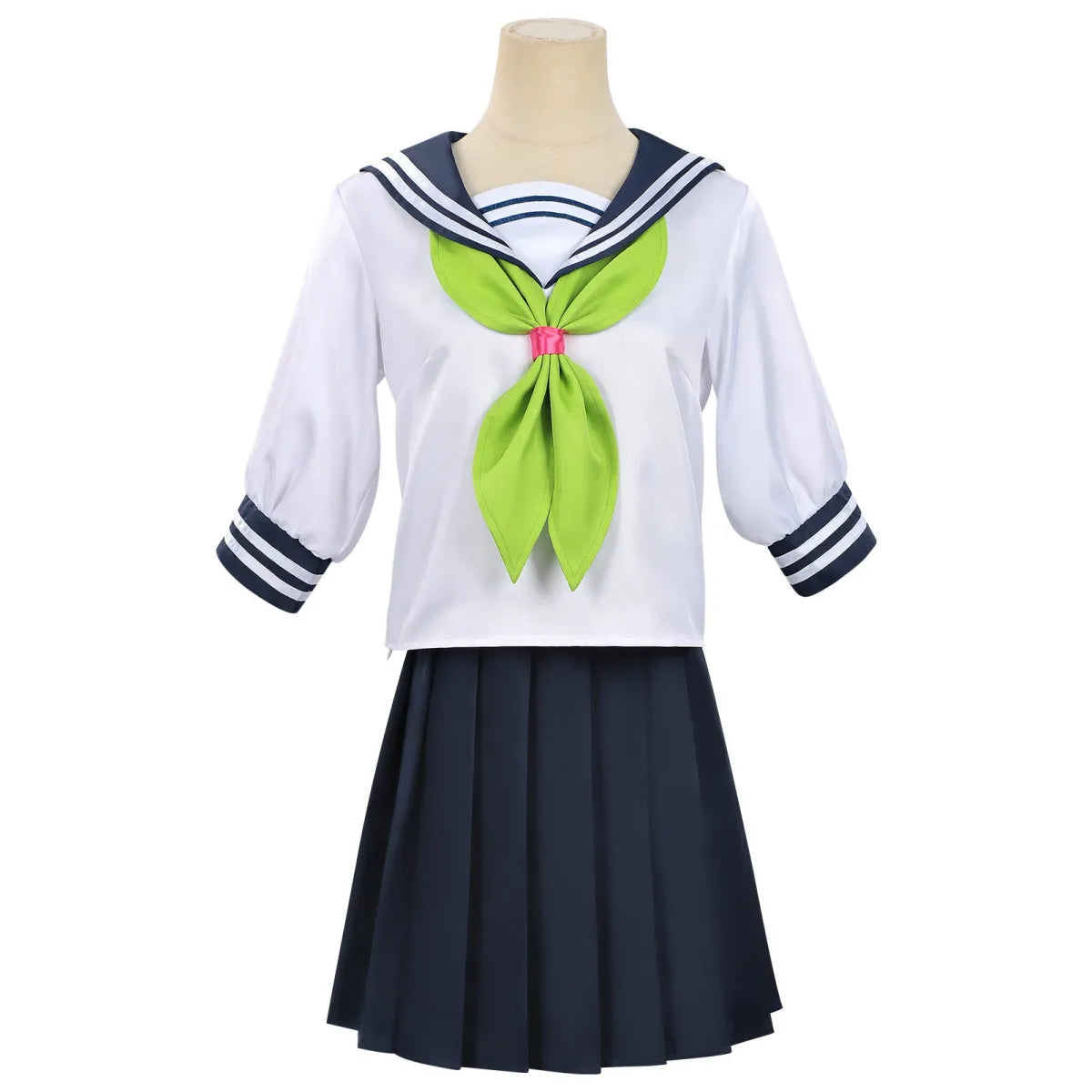 JK School Uniform Cosplay Set – Anime Sailor Top & Pleated Skirt - Bottoms - Cosplay Outfit - 2