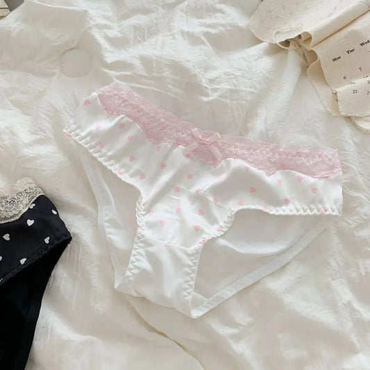 Lace Edge Low-Waist Sweet Love Briefs - Women’s Clothing & Accessories - Panties - 6