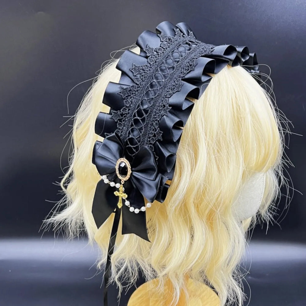 Gothic Lolita Angel Cross Hair Band - Accessories - Accessories - 1