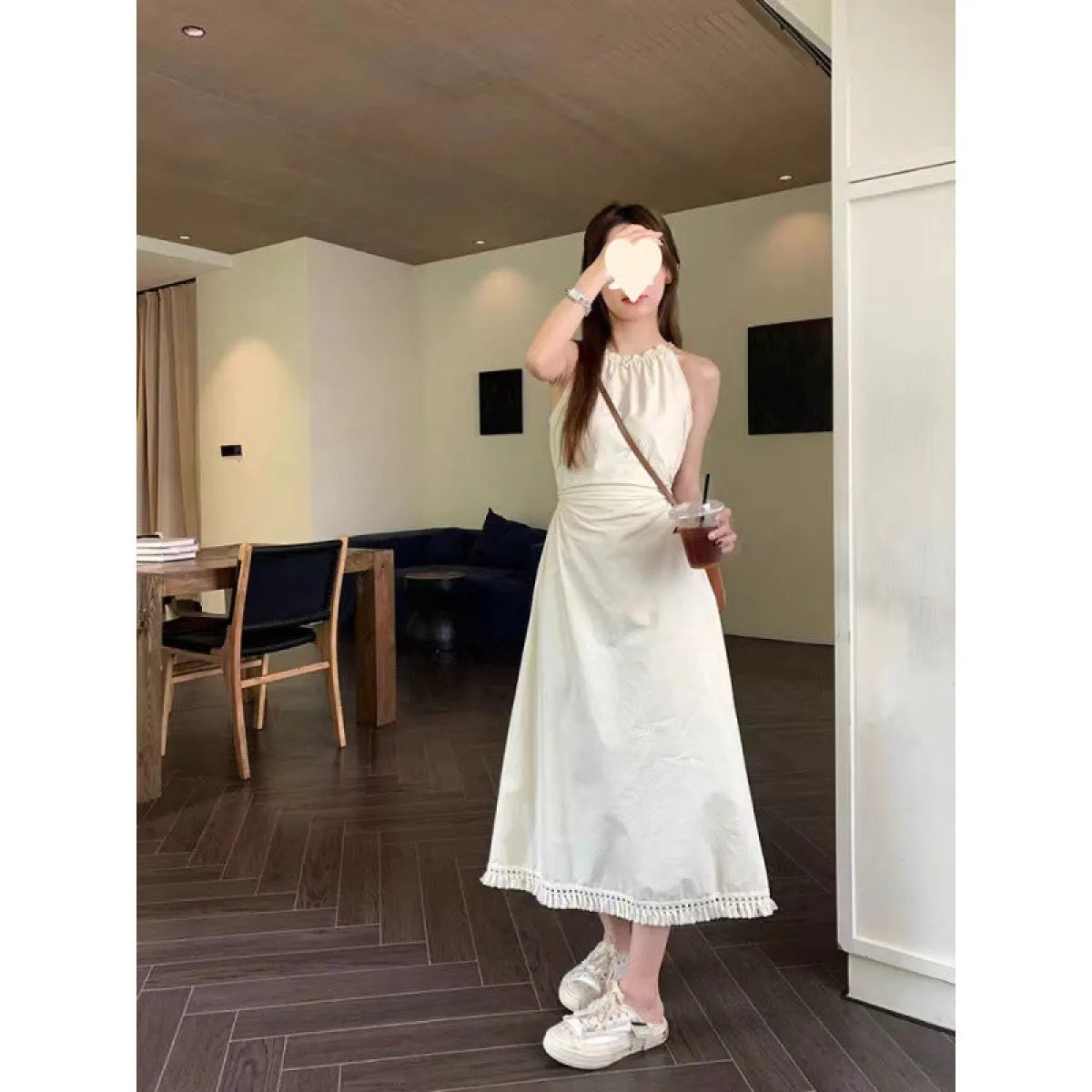 Cut Out Halter Backless Maxi Dress - All Dresses - Maxi Dress - 5