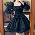 Plus Size Square Neck Lolita Princess Mini Dress - All Dresses - Lolita Dress - 7