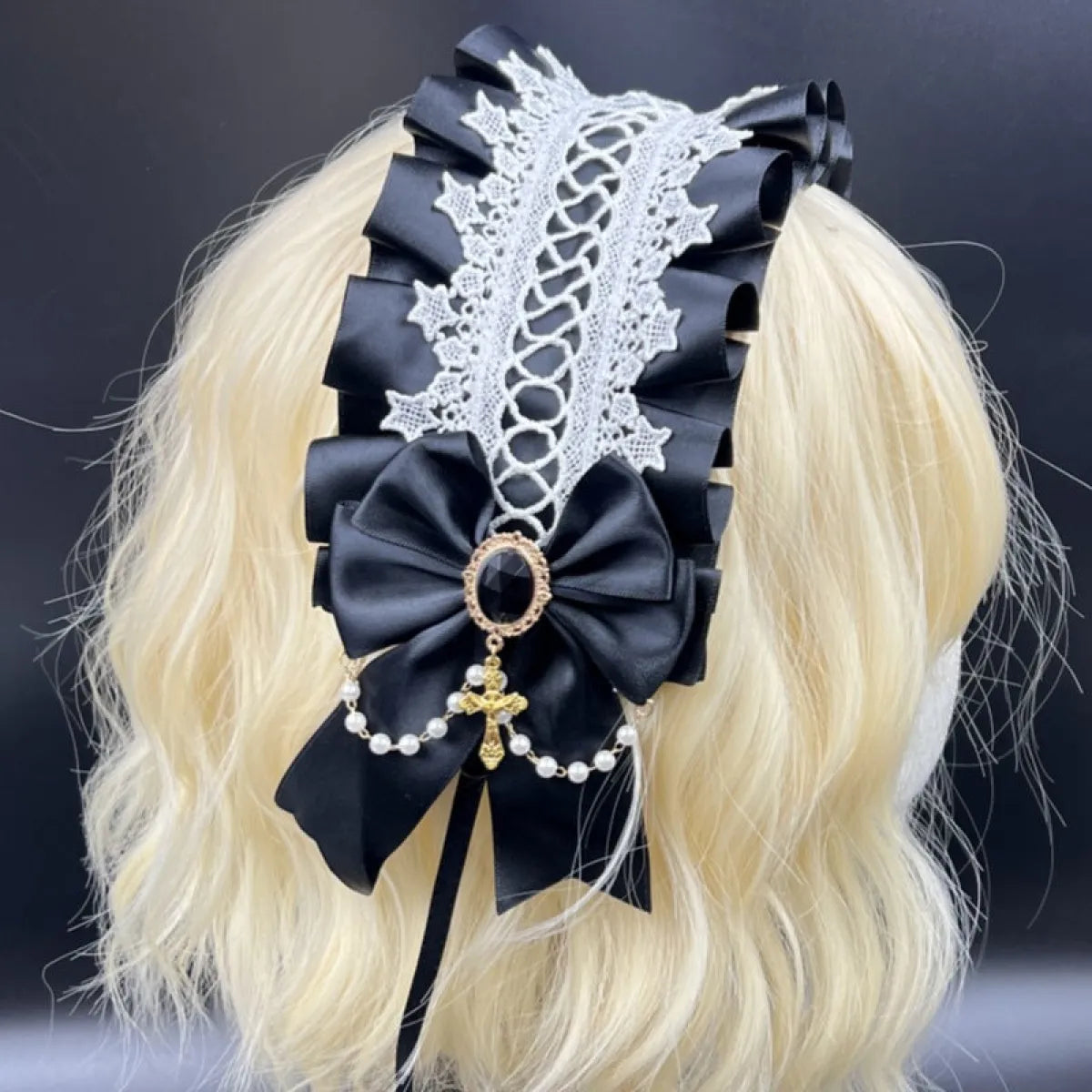 Gothic Lolita Angel Cross Hair Band - Accessories - Accessories - 13